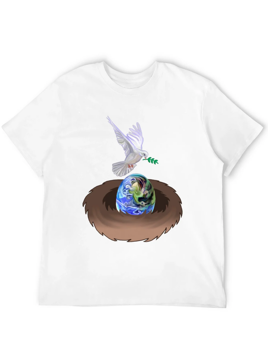 Dove Peace Nest Earth Graphic Tee product image 9