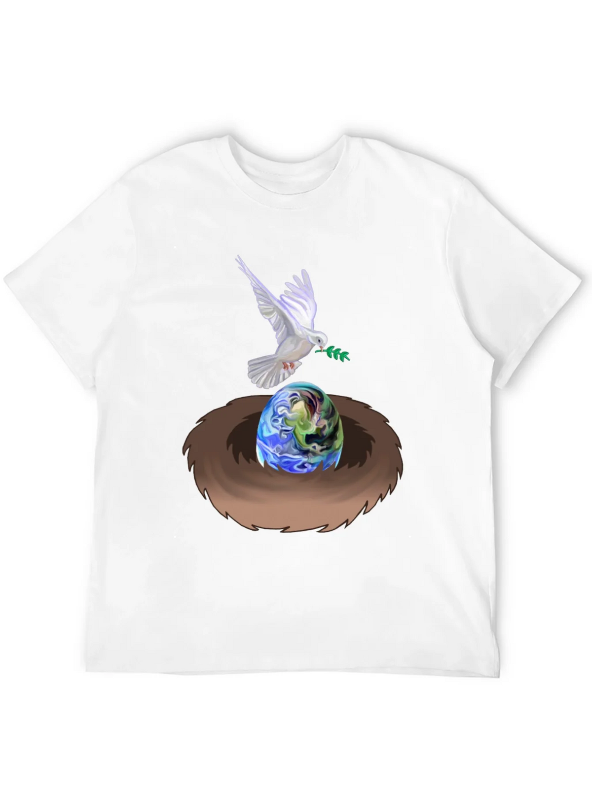 Dove Peace Nest Earth Graphic Tee product image 9