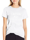 Caution May Spontaneously Start Singing Black T-Shirt product image 1