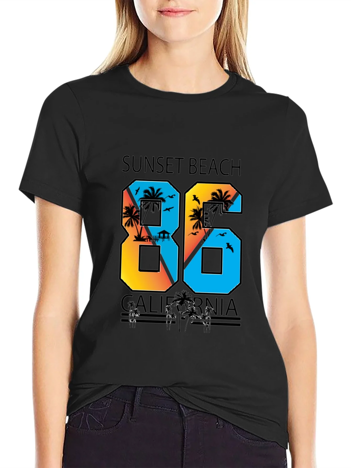 Sunset Beach California T-Shirt product image 2
