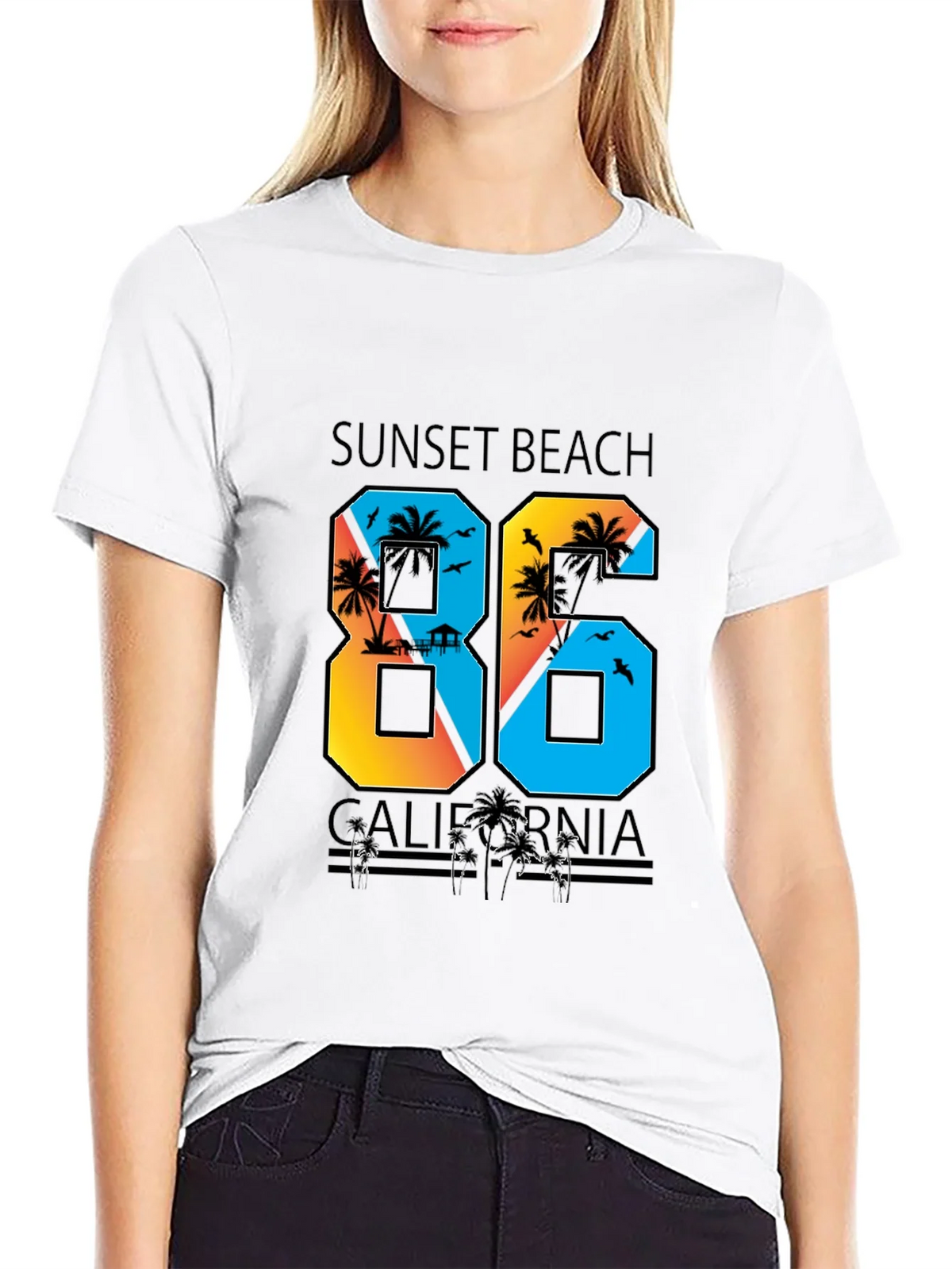 Sunset Beach California T-Shirt product image 8