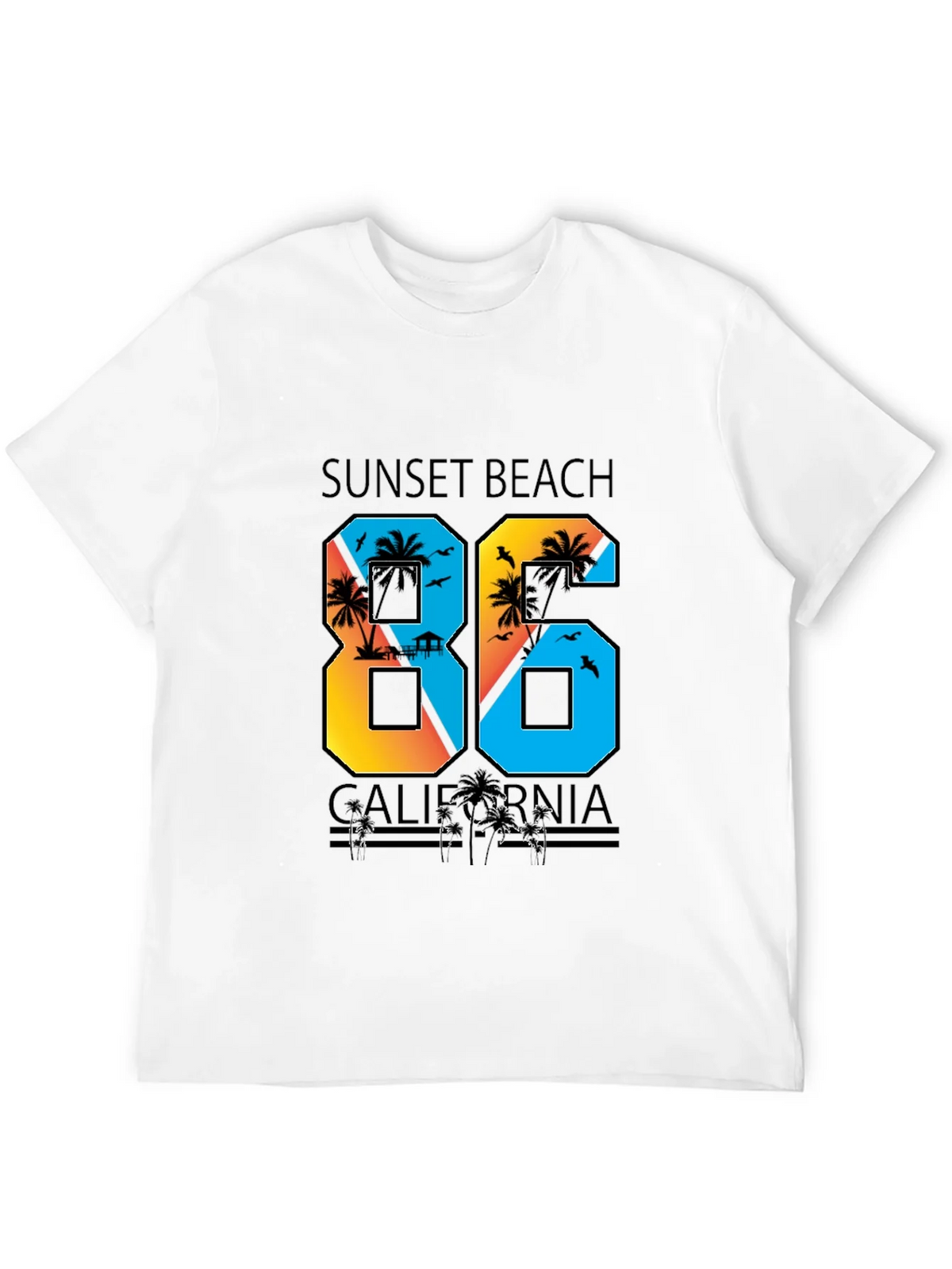 Sunset Beach California T-Shirt product image 11