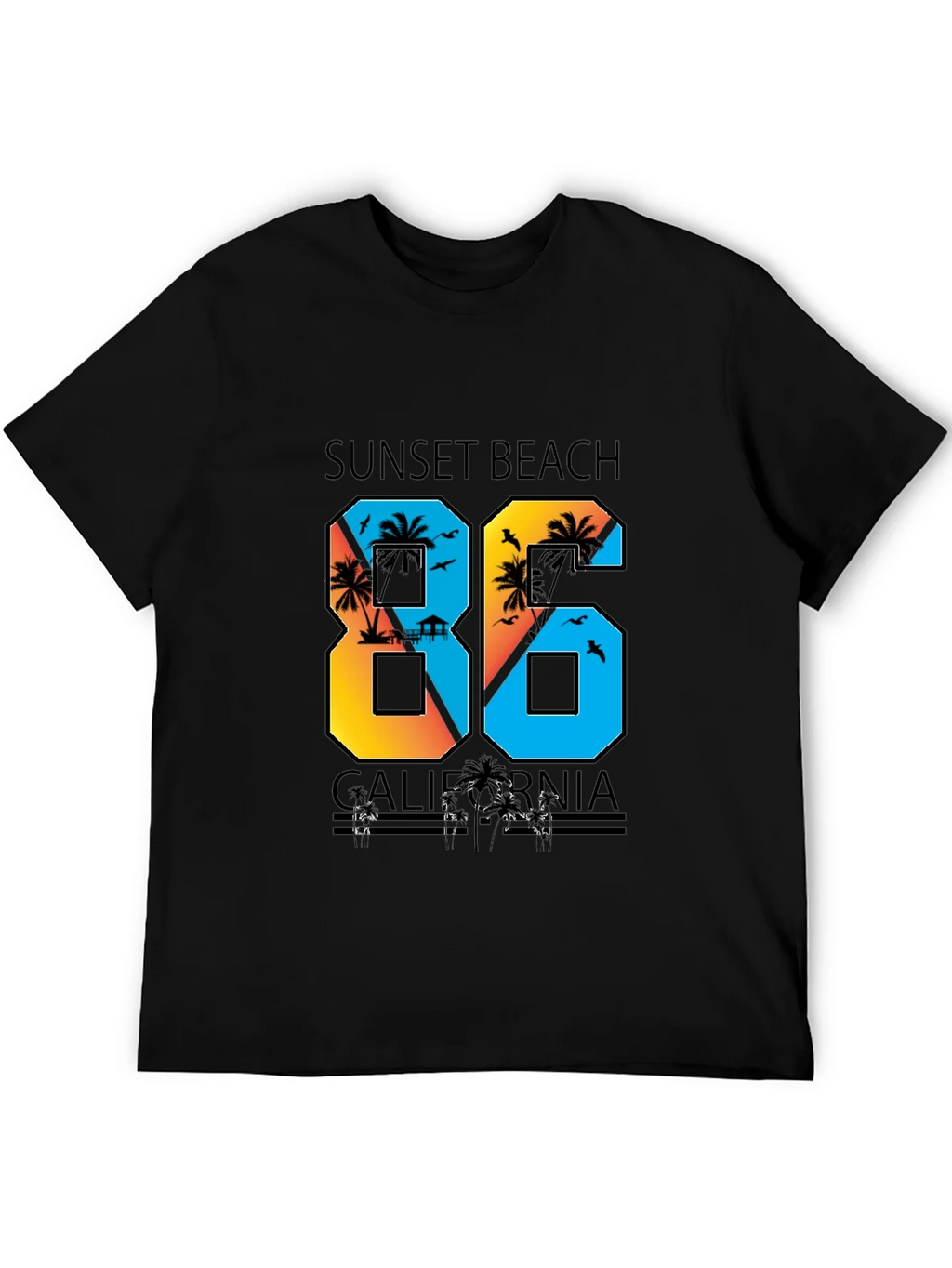 Sunset Beach California T-Shirt product image 5