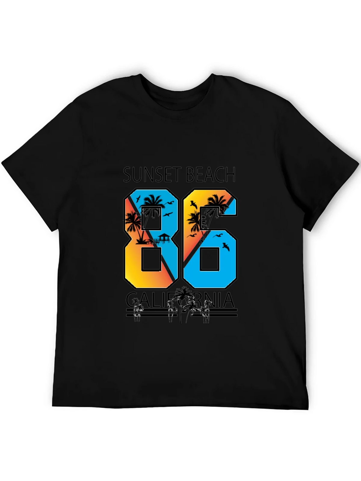 Sunset Beach California T-Shirt product image 5