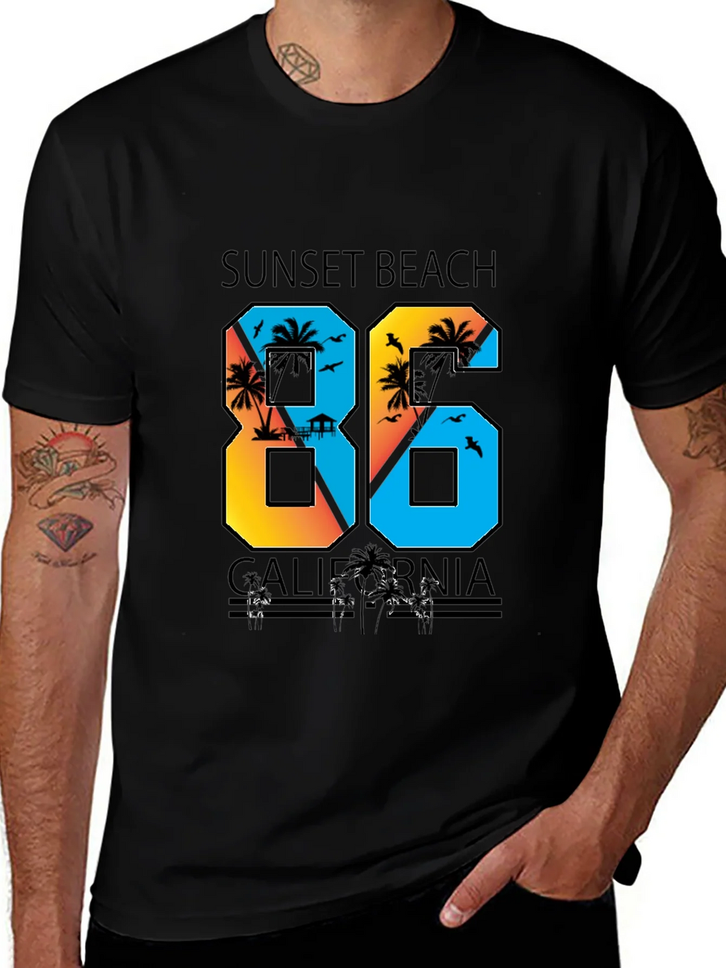 Sunset Beach California T-Shirt product image 1