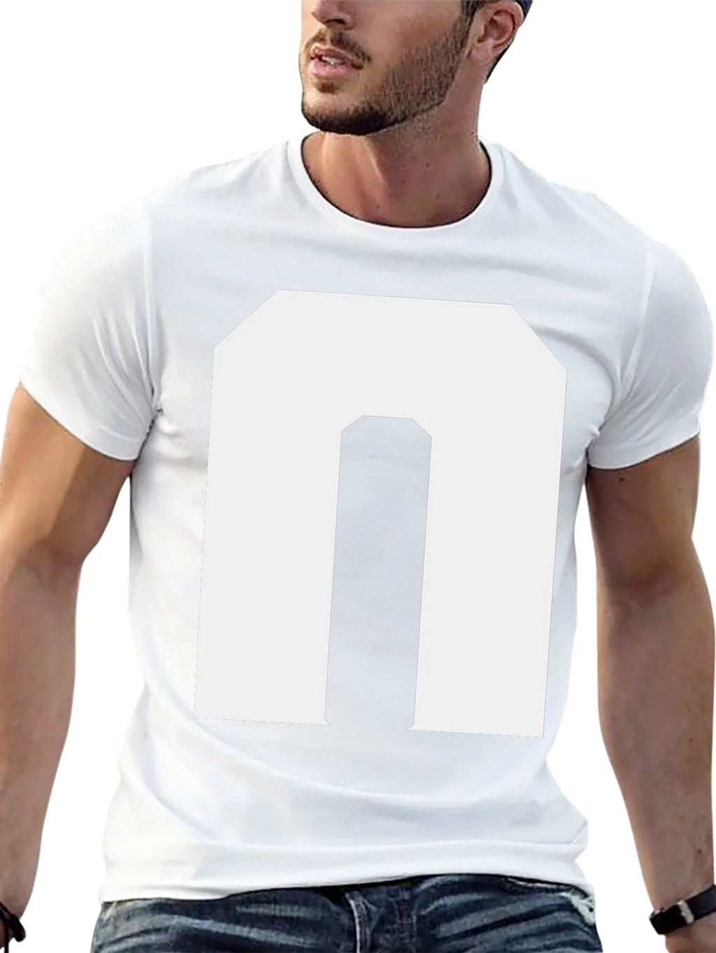 Bold Initial N Graphic Tee - Black product image 12