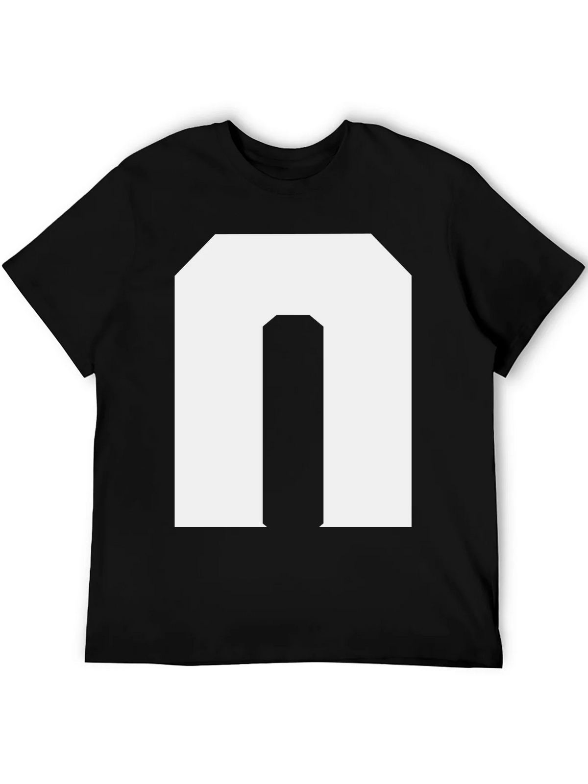 Bold Initial N Graphic Tee - Black product image 5