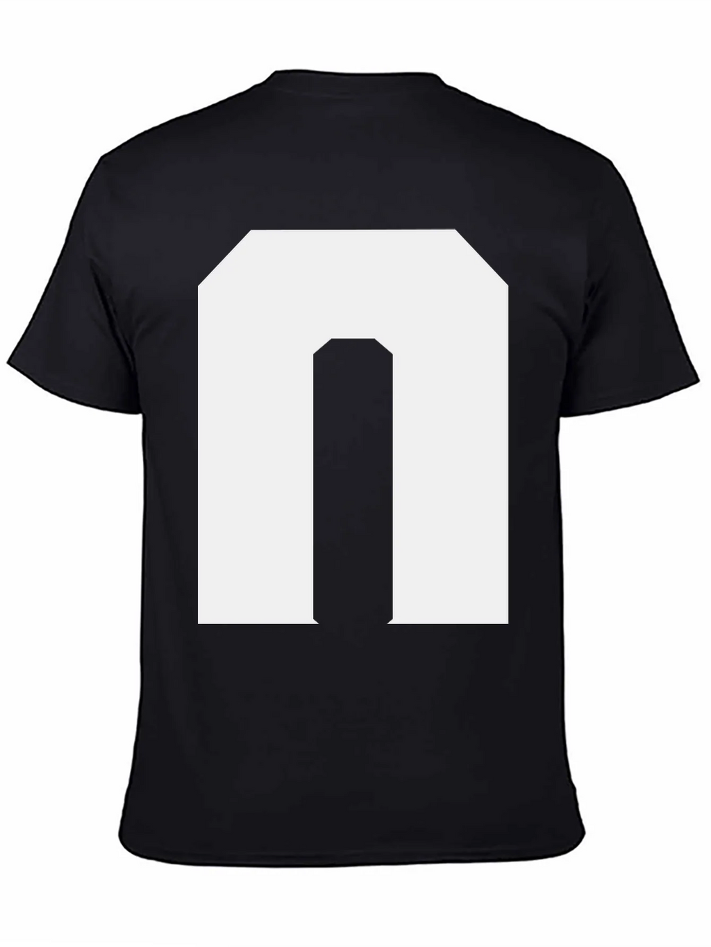 Bold Initial N Graphic Tee - Black product image 4