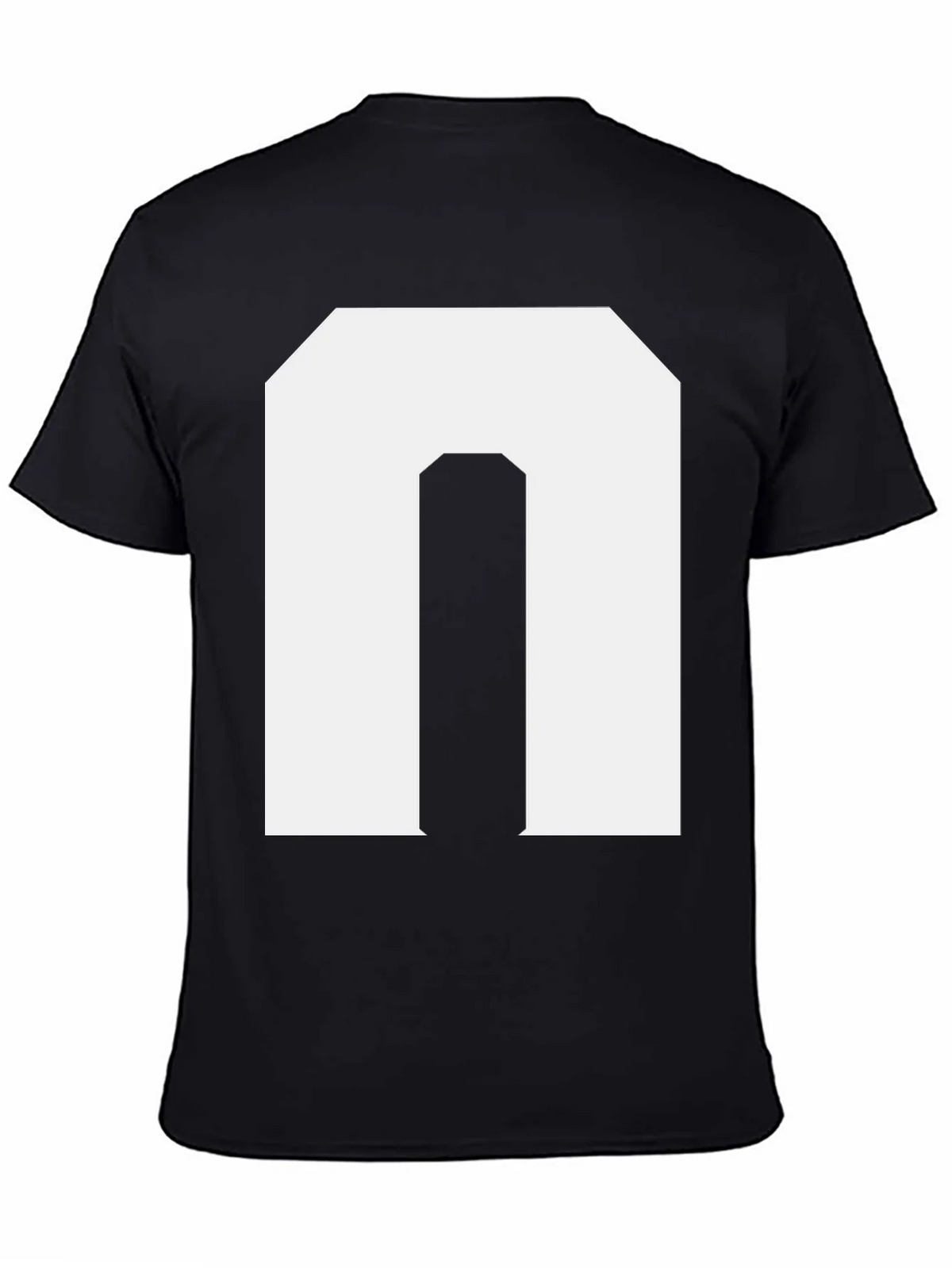 Bold Initial N Graphic Tee - Black product image 4
