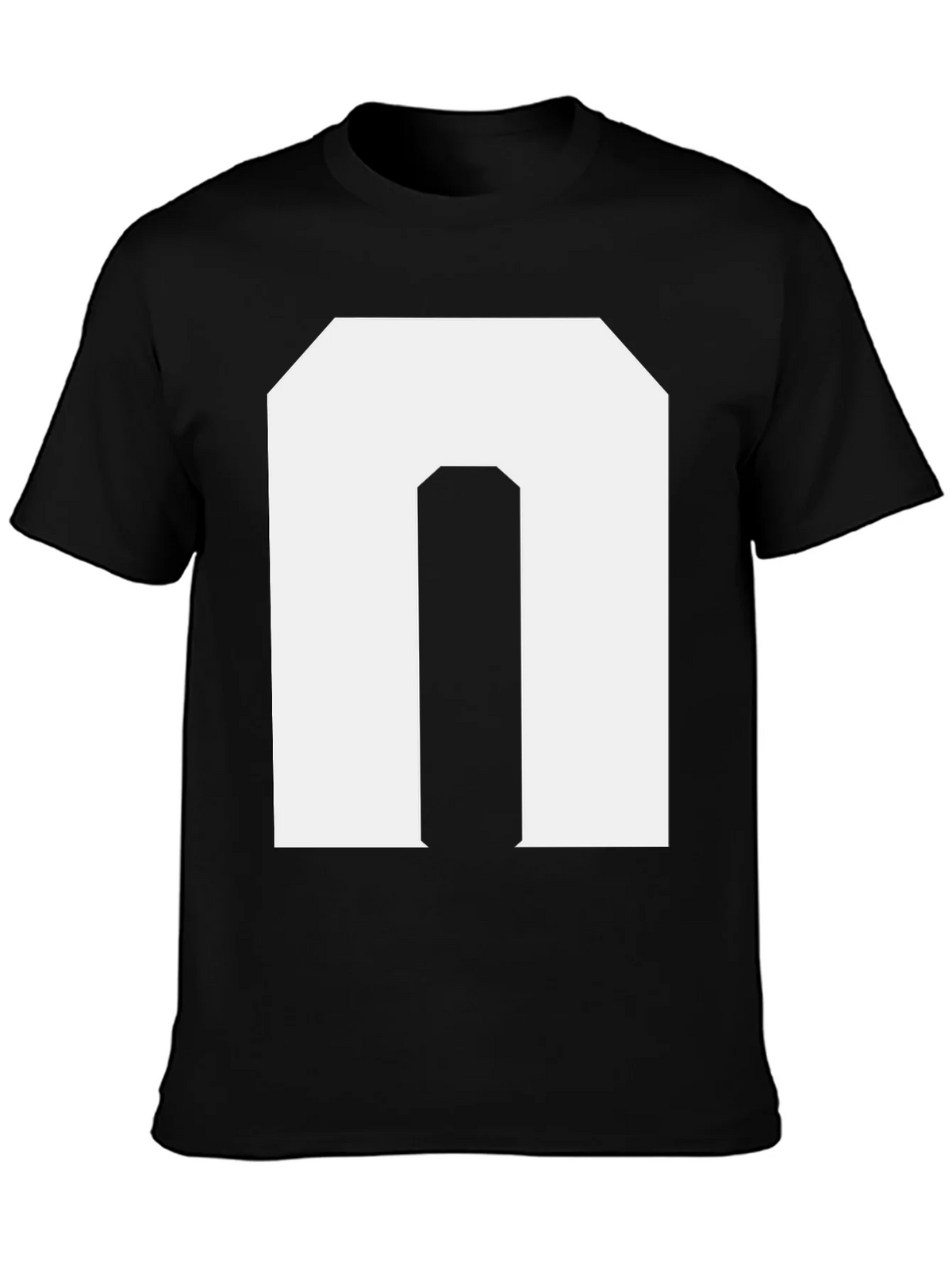 Bold Initial N Graphic Tee - Black product image 3