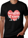 Sensitive & Strong As Hell Graphic T-Shirt product image 1