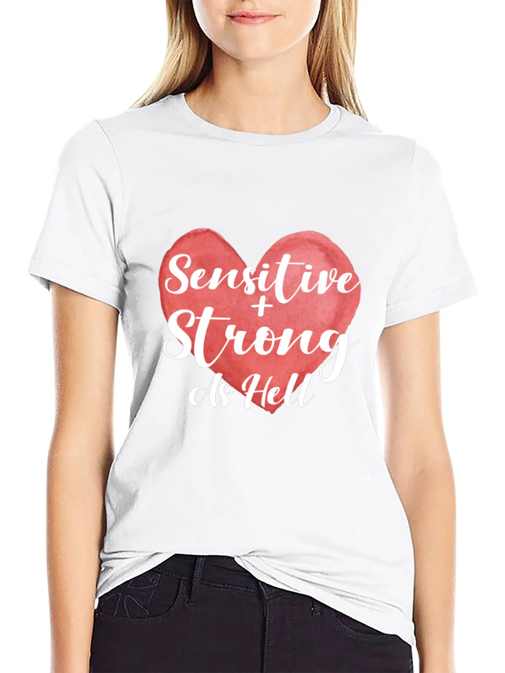 Sensitive & Strong As Hell Graphic T-Shirt product image 8