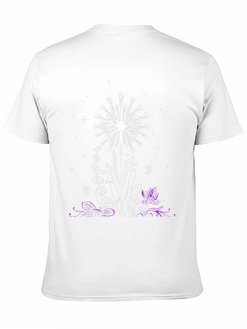 Crystal & Floral Graphic Black T-Shirt product image 10