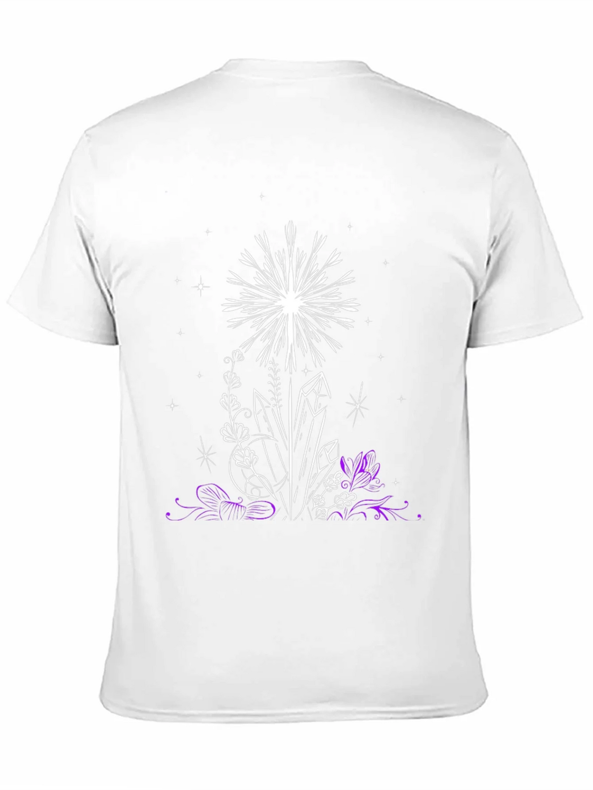 Crystal & Floral Graphic Black T-Shirt product image 10