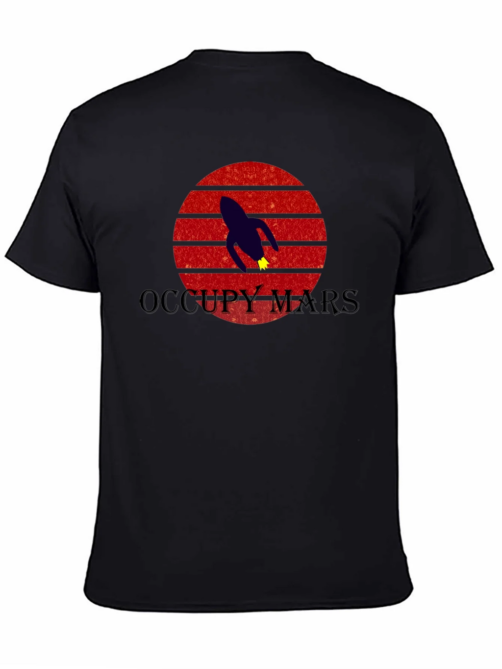 Occupy Mars T-Shirt - Retro Rocket Design product image 4
