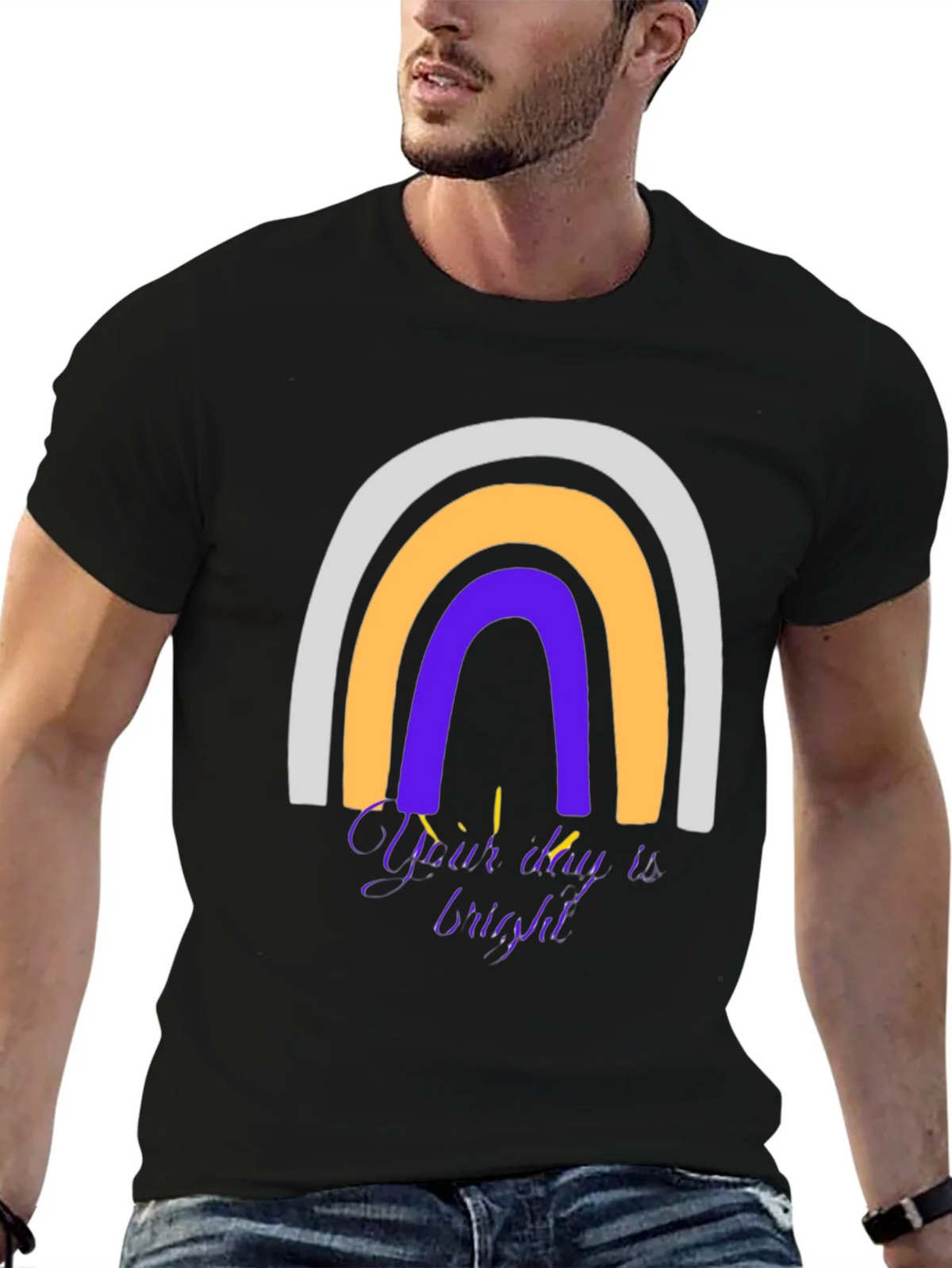 Rainbow Graphic T-Shirt - Your Day is Bright! product image 6