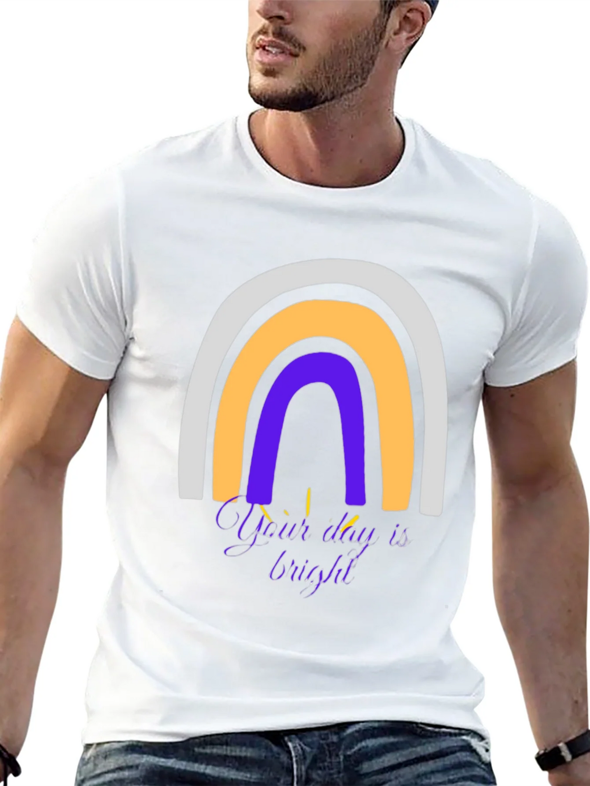Rainbow Graphic T-Shirt - Your Day is Bright! product image 12