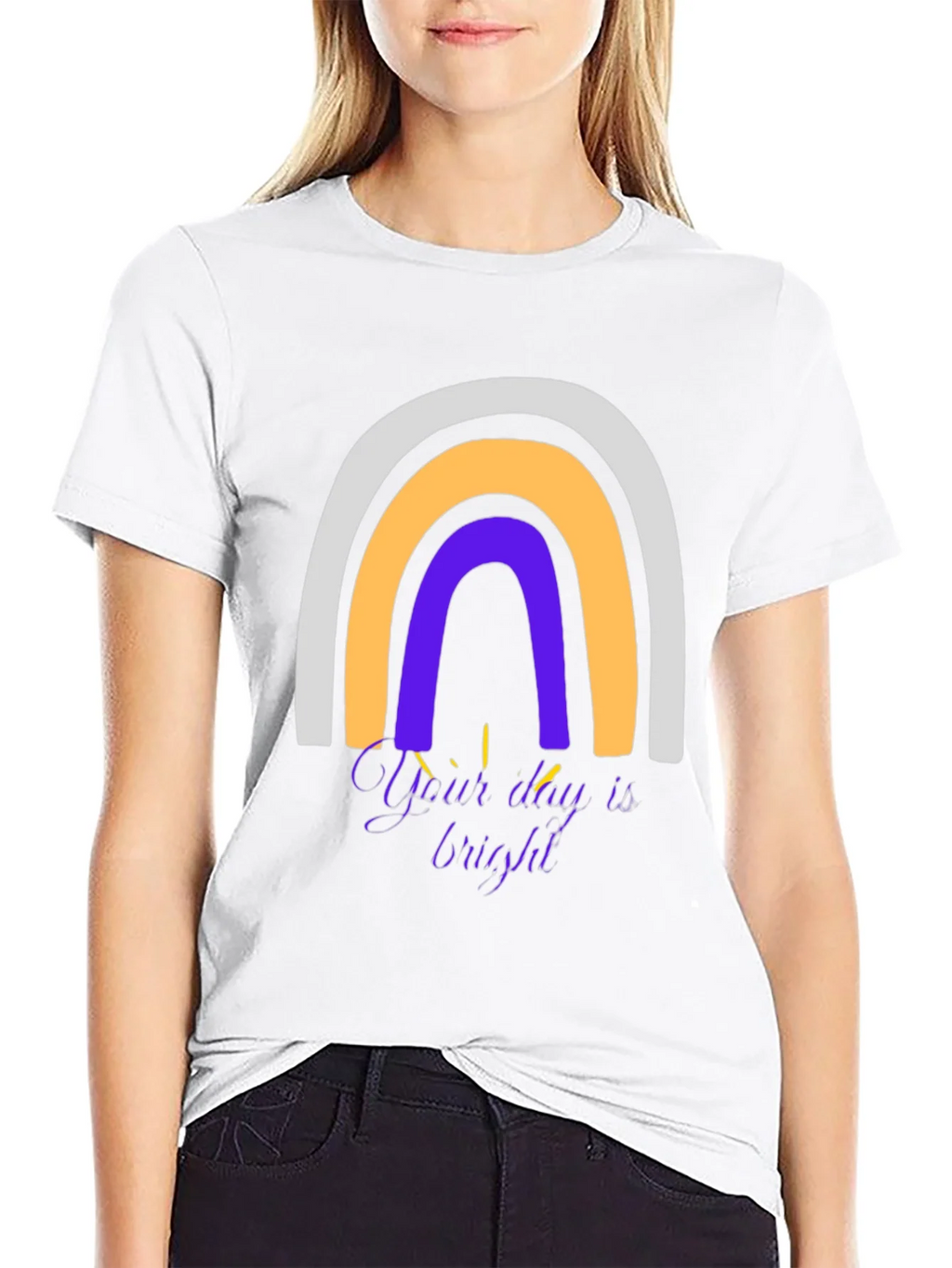 Rainbow Graphic T-Shirt - Your Day is Bright! product image 8