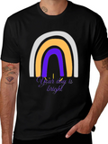 Rainbow Graphic T-Shirt - Your Day is Bright! product image 1
