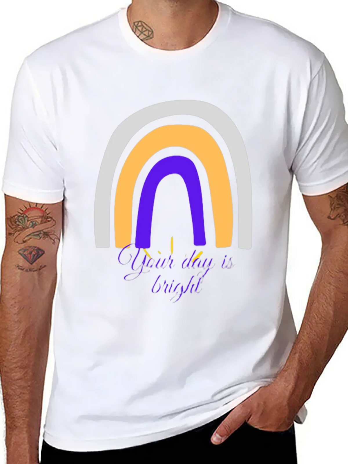 Rainbow Graphic T-Shirt - Your Day is Bright! product image 7