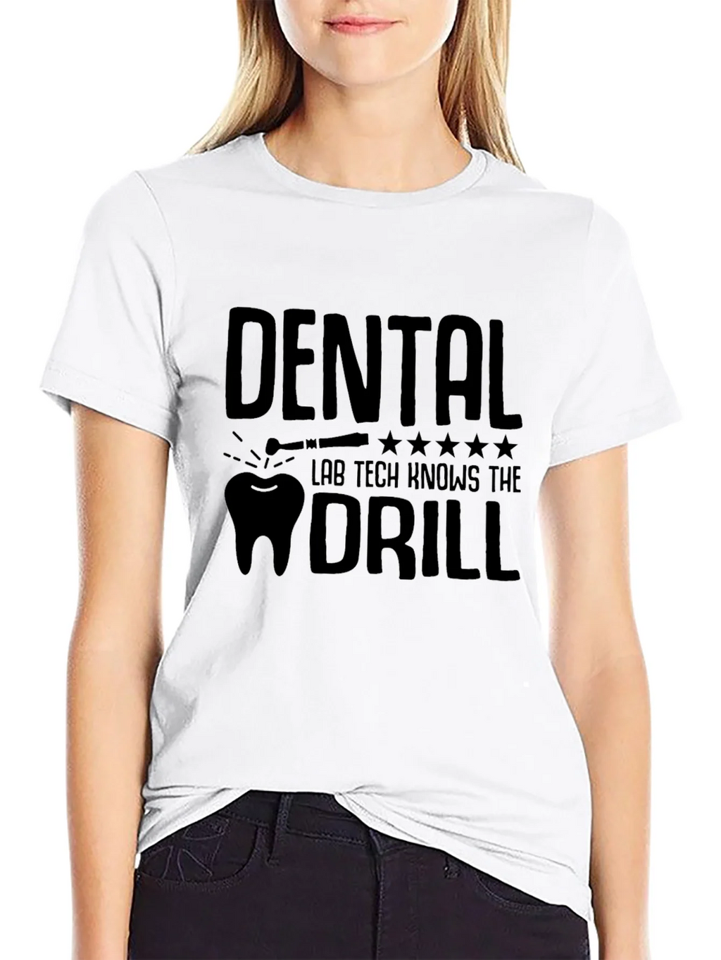 Dental Lab Tech Knows The Drill T-Shirt product image 8