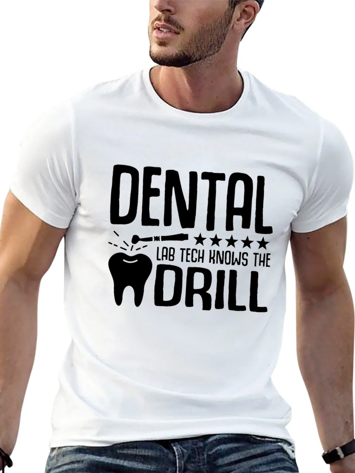 Dental Lab Tech Knows The Drill T-Shirt product image 12