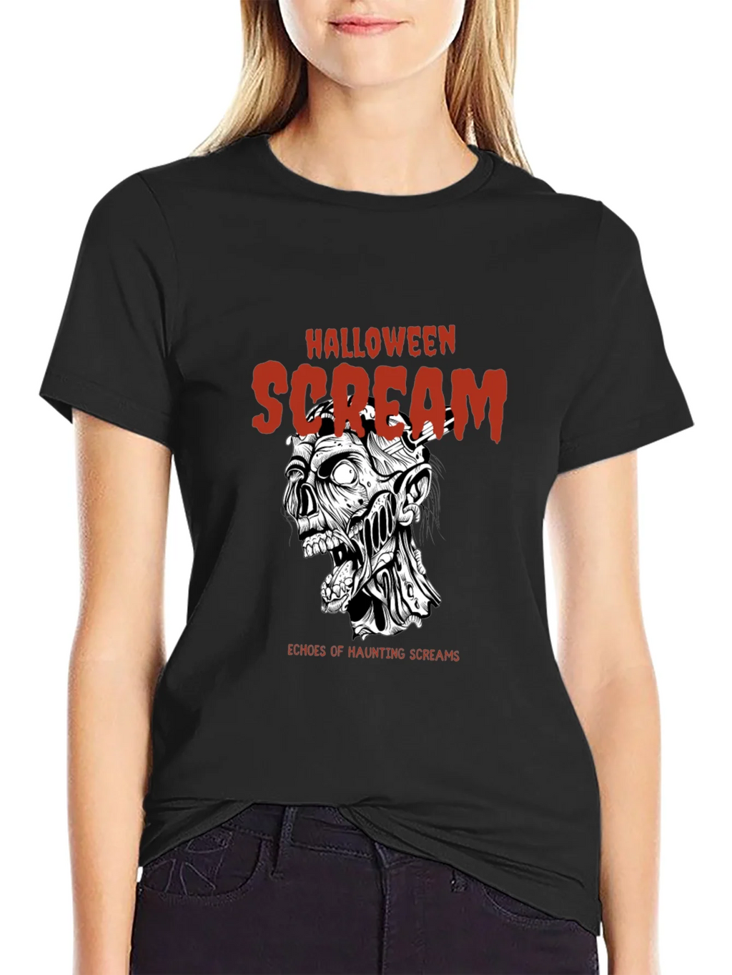 Halloween Scream T-Shirt Graphic Tee product image 2