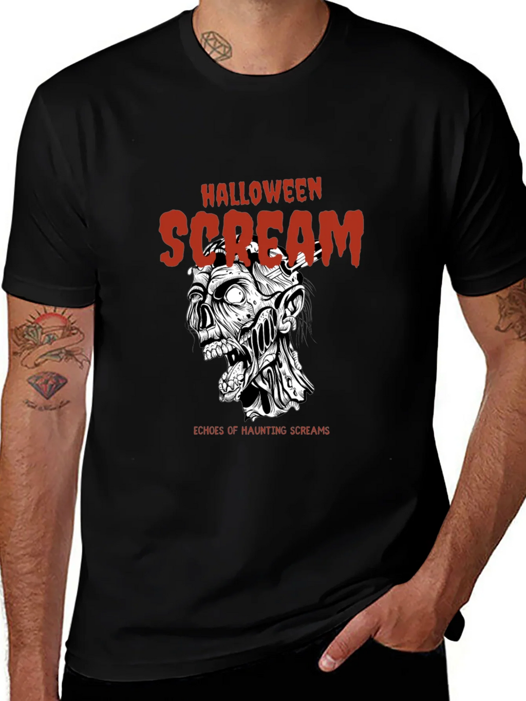 Halloween Scream T-Shirt Graphic Tee product image 1