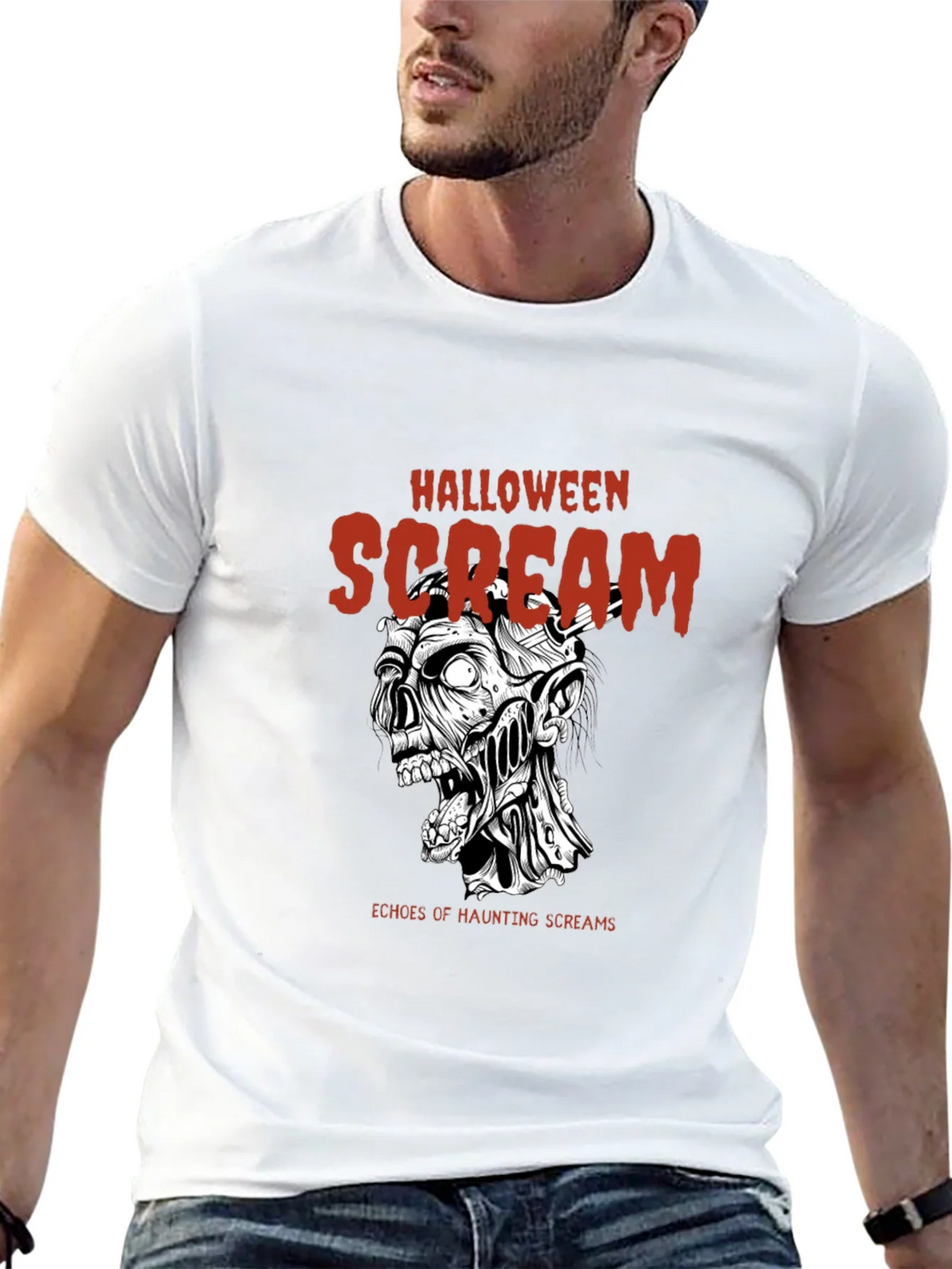 Halloween Scream T-Shirt Graphic Tee product image 11