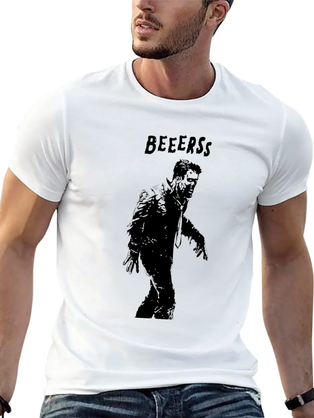 Zombie Beer Lovers Graphic T-Shirt product image 7