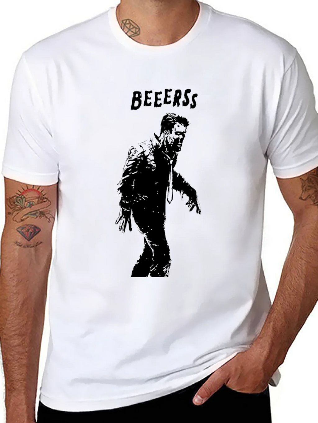 Zombie Beer Lovers Graphic T-Shirt product image 5