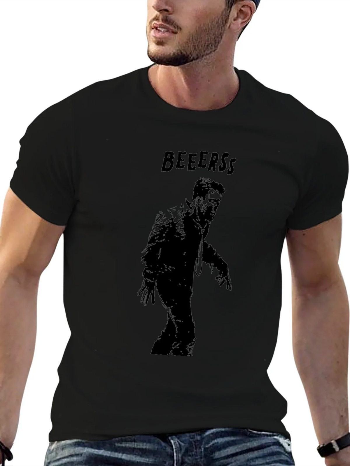 Zombie Beer Lovers Graphic T-Shirt product image 4