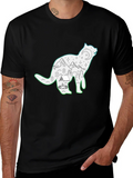 Wolf Scene Graphic Black T-Shirt product image 1