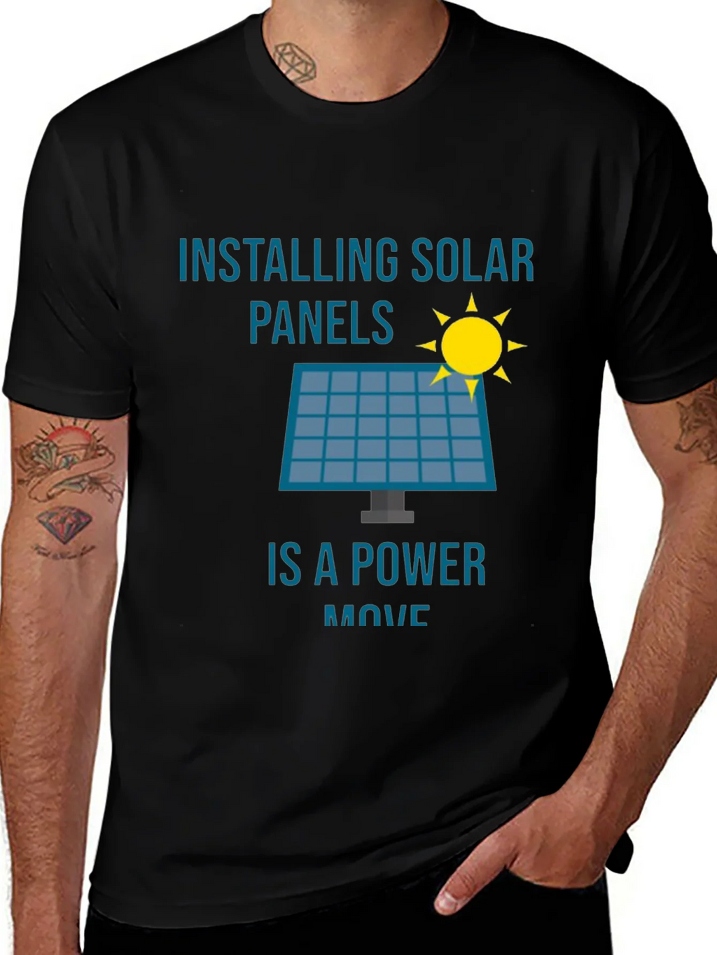 Solar Panel T-Shirt - Power Move product image 1