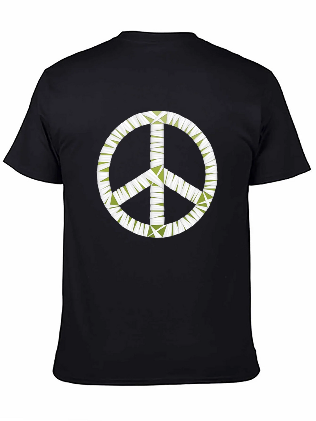 Peace Sign Graphic Black T-Shirt - Mens product image 4
