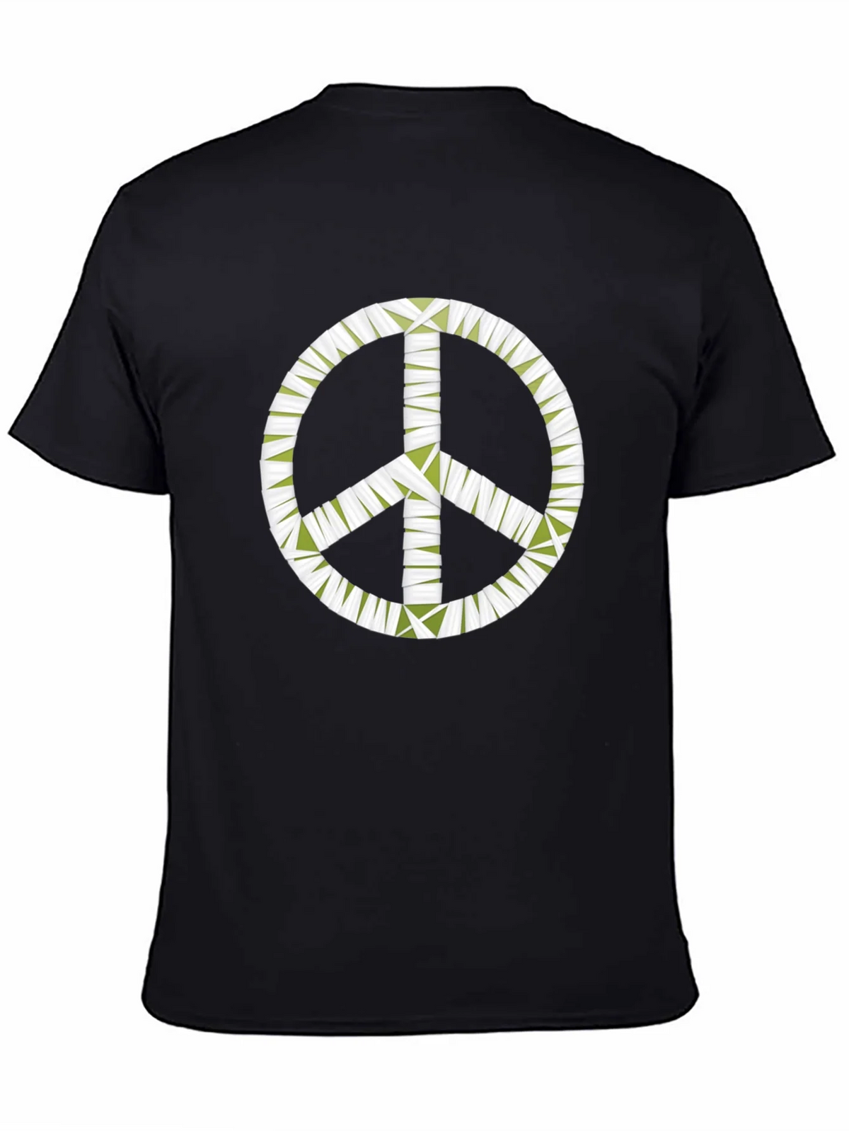 Peace Sign Graphic Black T-Shirt - Mens product image 4