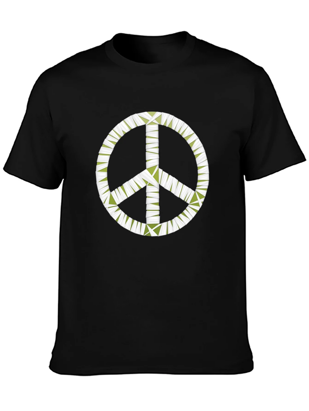 Peace Sign Graphic Black T-Shirt - Mens product image 3