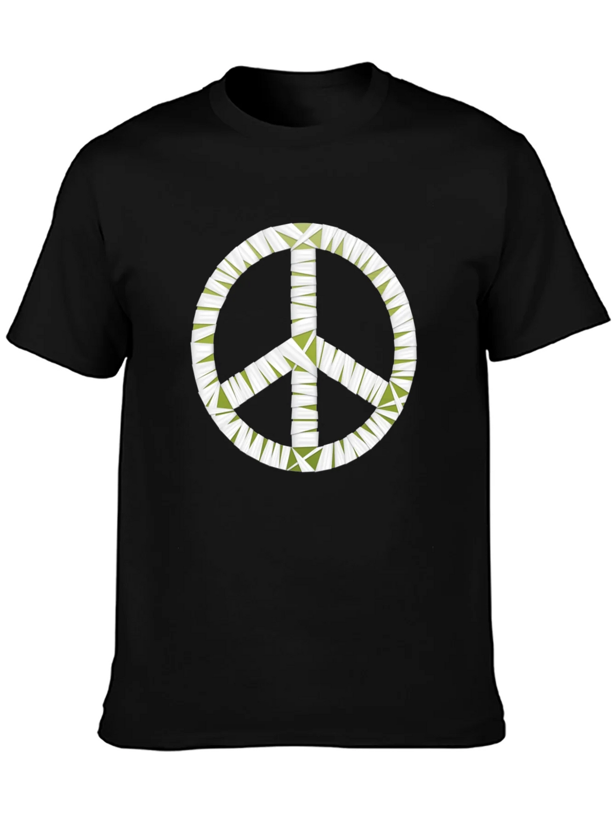 Peace Sign Graphic Black T-Shirt - Mens product image 3