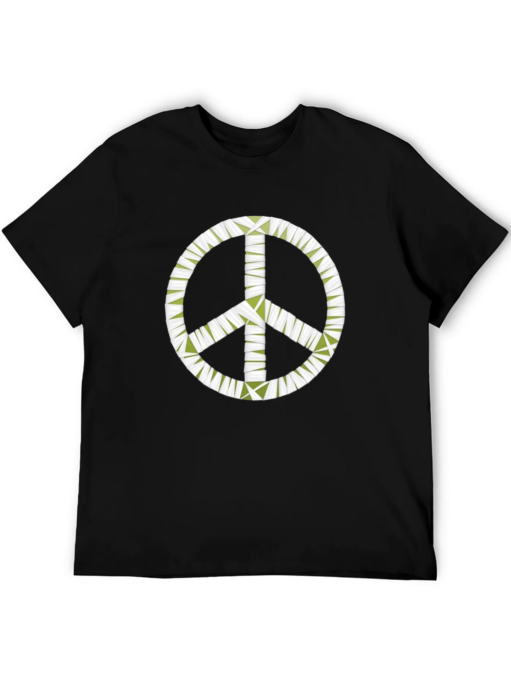 Peace Sign Graphic Black T-Shirt - Mens product image 5