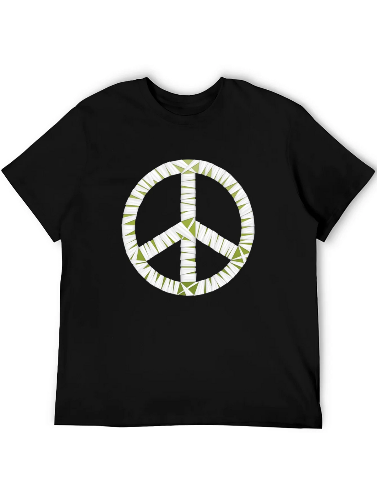 Peace Sign Graphic Black T-Shirt - Mens product image 5