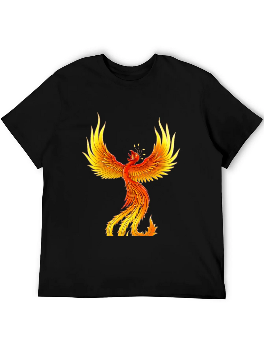 Fiery Phoenix Graphic Tee - Bold Black product image 5