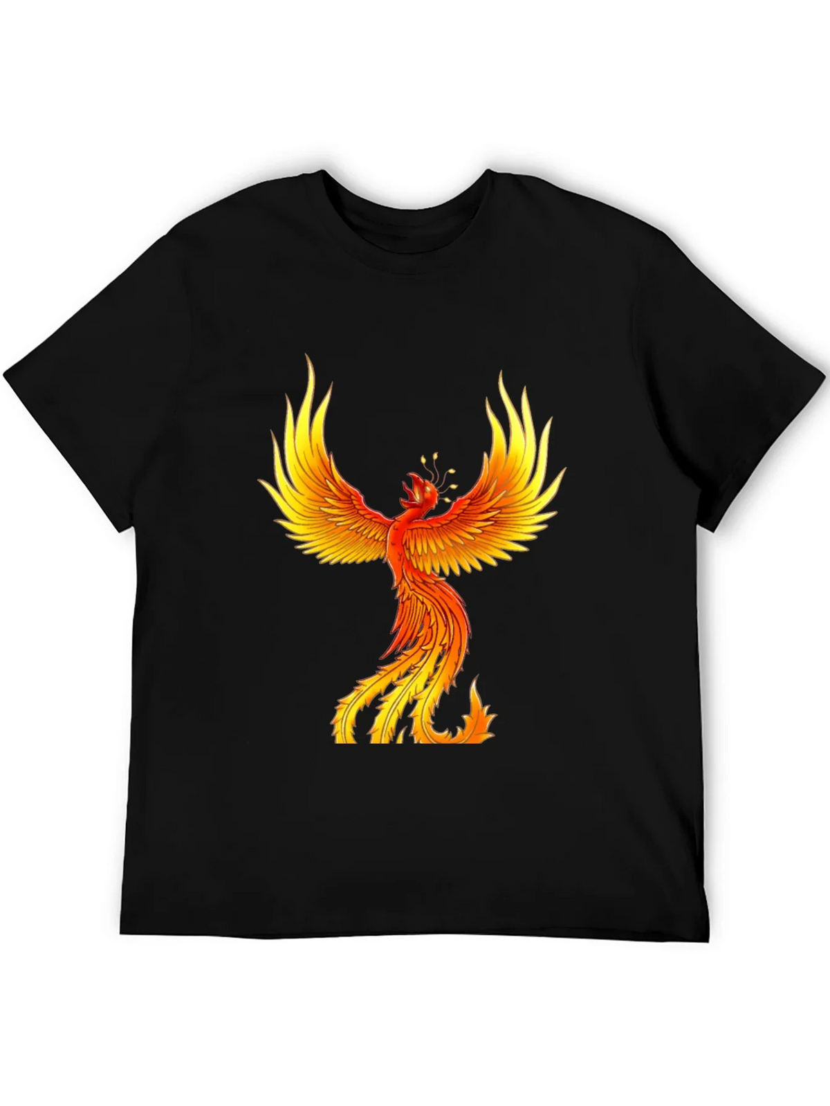 Fiery Phoenix Graphic Tee - Bold Black product image 5