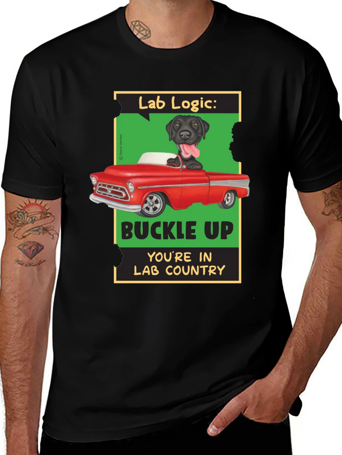 Lab Logic Dog T-Shirt Buckle Up product image 1