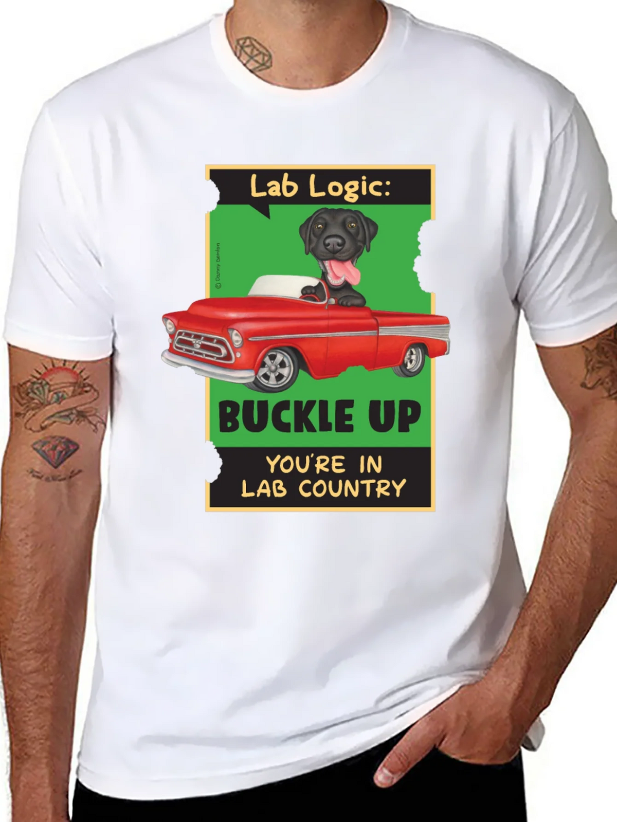 Lab Logic Dog T-Shirt Buckle Up product image 7
