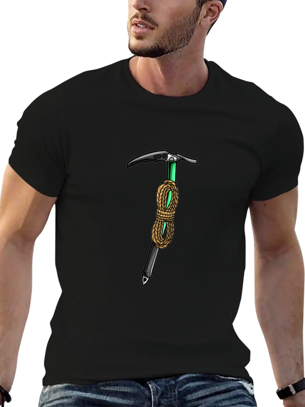Climbing Axe Graphic Tee - Black product image 5
