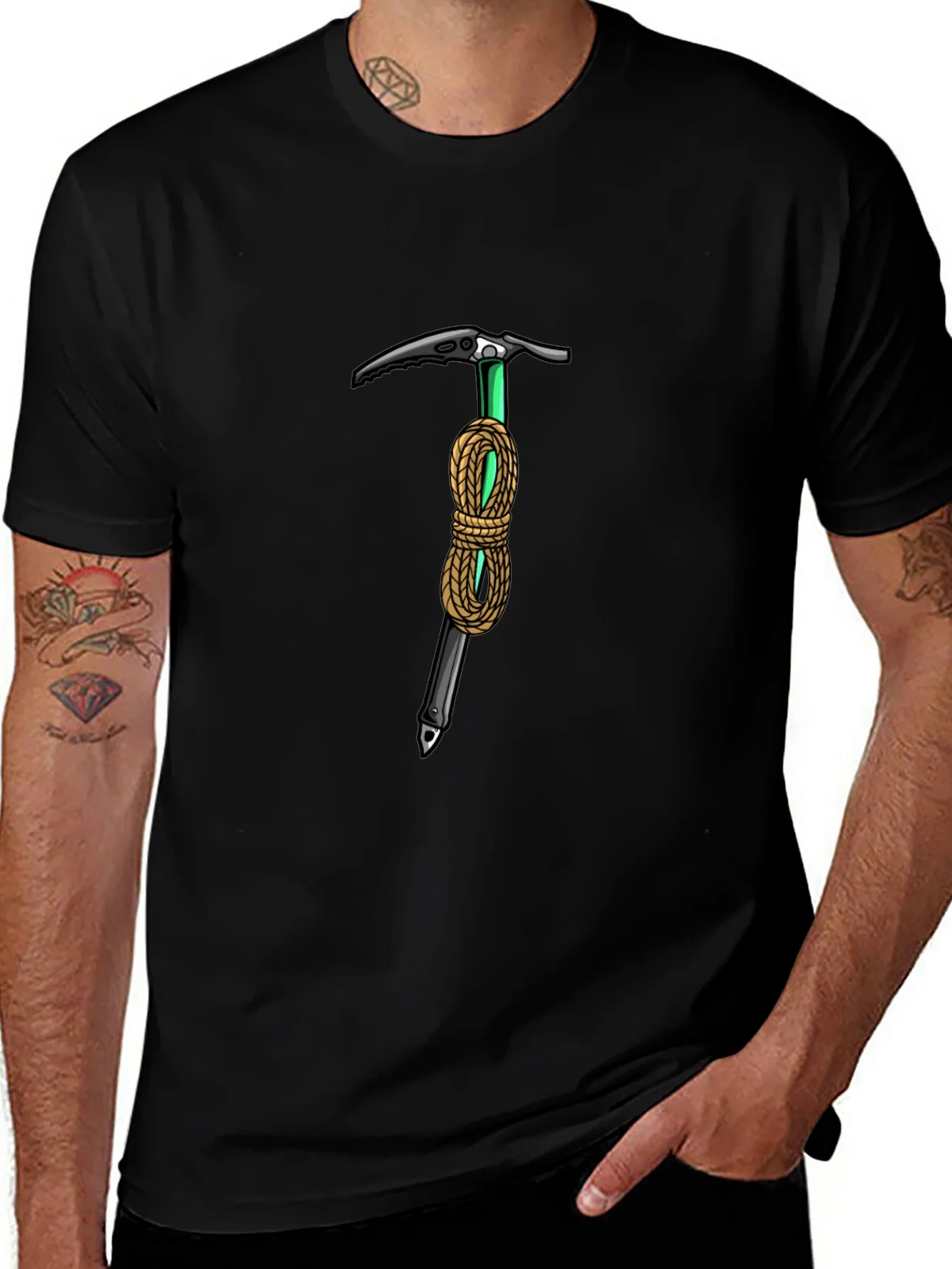 Climbing Axe Graphic Tee - Black product image 1