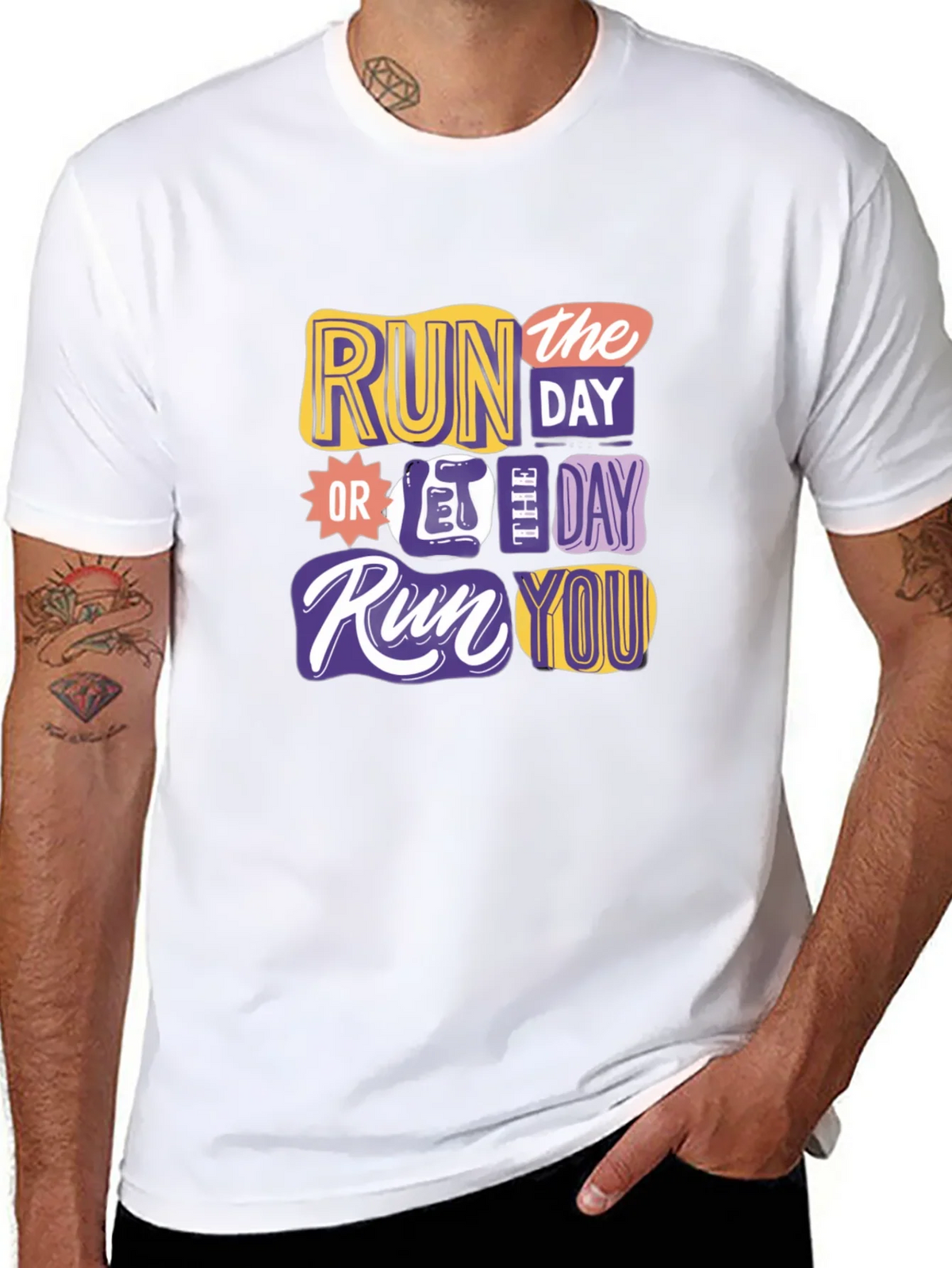 Run the Day Graphic T-Shirt product image 7