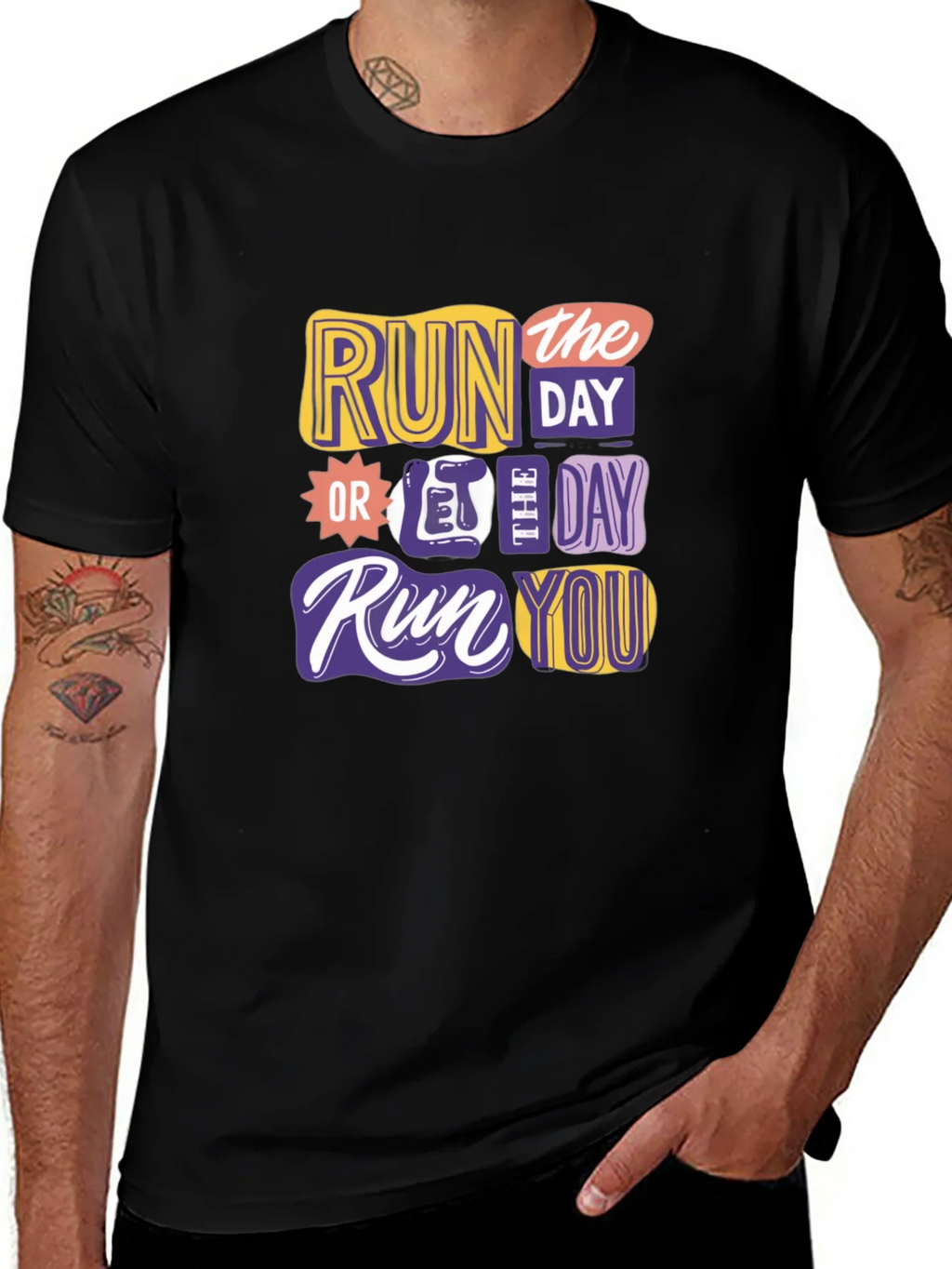 Run the Day Graphic T-Shirt product image 1