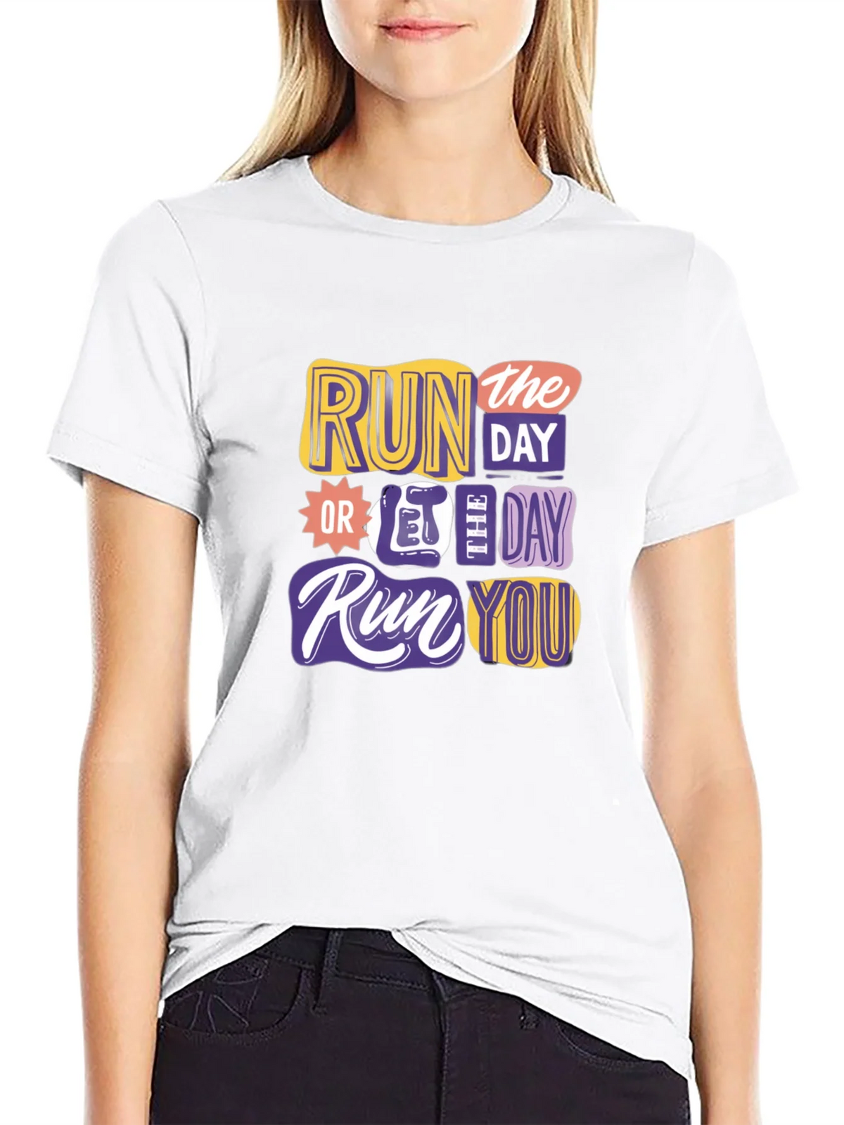 Run the Day Graphic T-Shirt product image 8