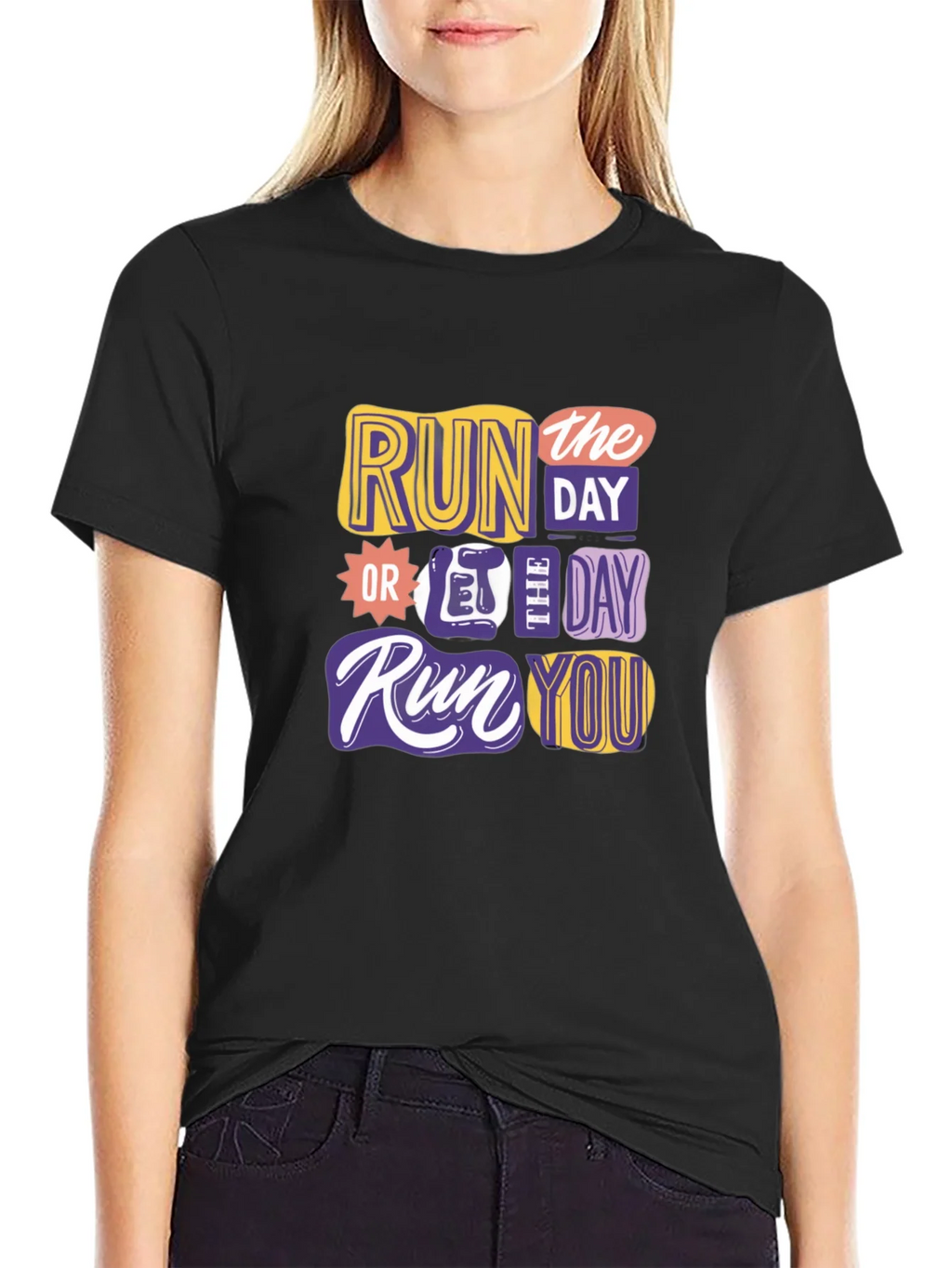 Run the Day Graphic T-Shirt product image 2
